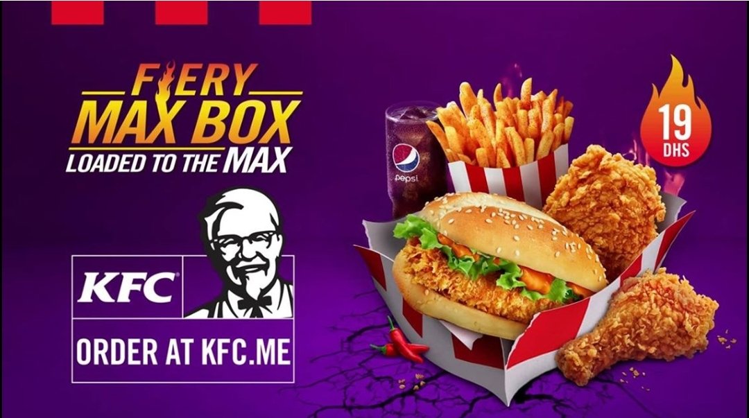 Can you handle the power of the new KFC fiery Max Box? Order now just ...